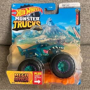 Hot Wheels Monster Trucks - MEGA WREX - Comic Book Crashers Truck